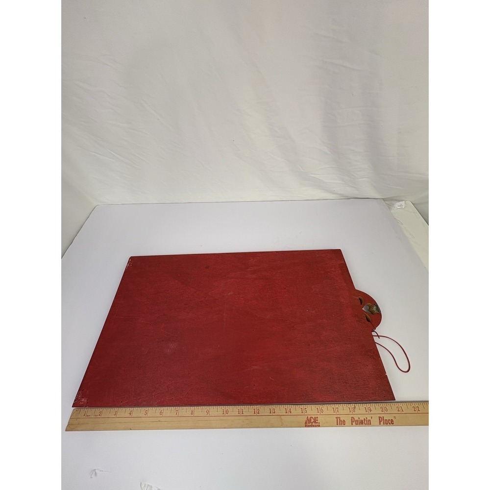 Rustic Wooden Advent Calendar 1-24 Felt Pockets Candy Cane Marker Handmade - Picture 8 of 9